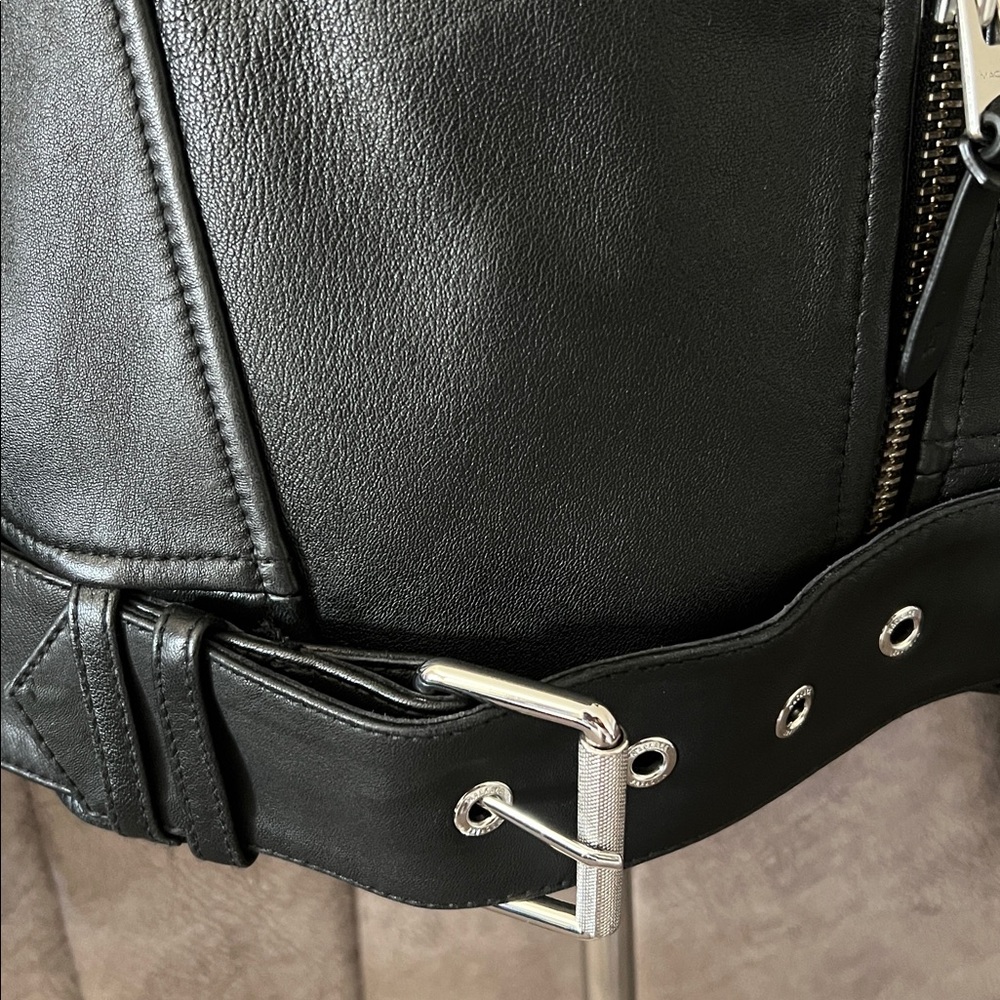 🖤Authentic Mackage Black Leather Moto Jacket (Women’s) - Picture 8 of 12
